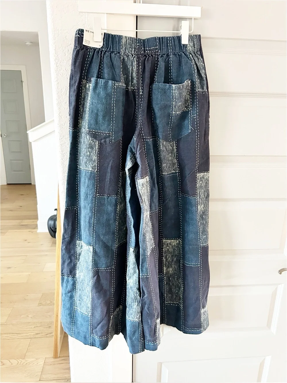 NWT Free People Patches Wide-Leg Flare Jeans Pants
